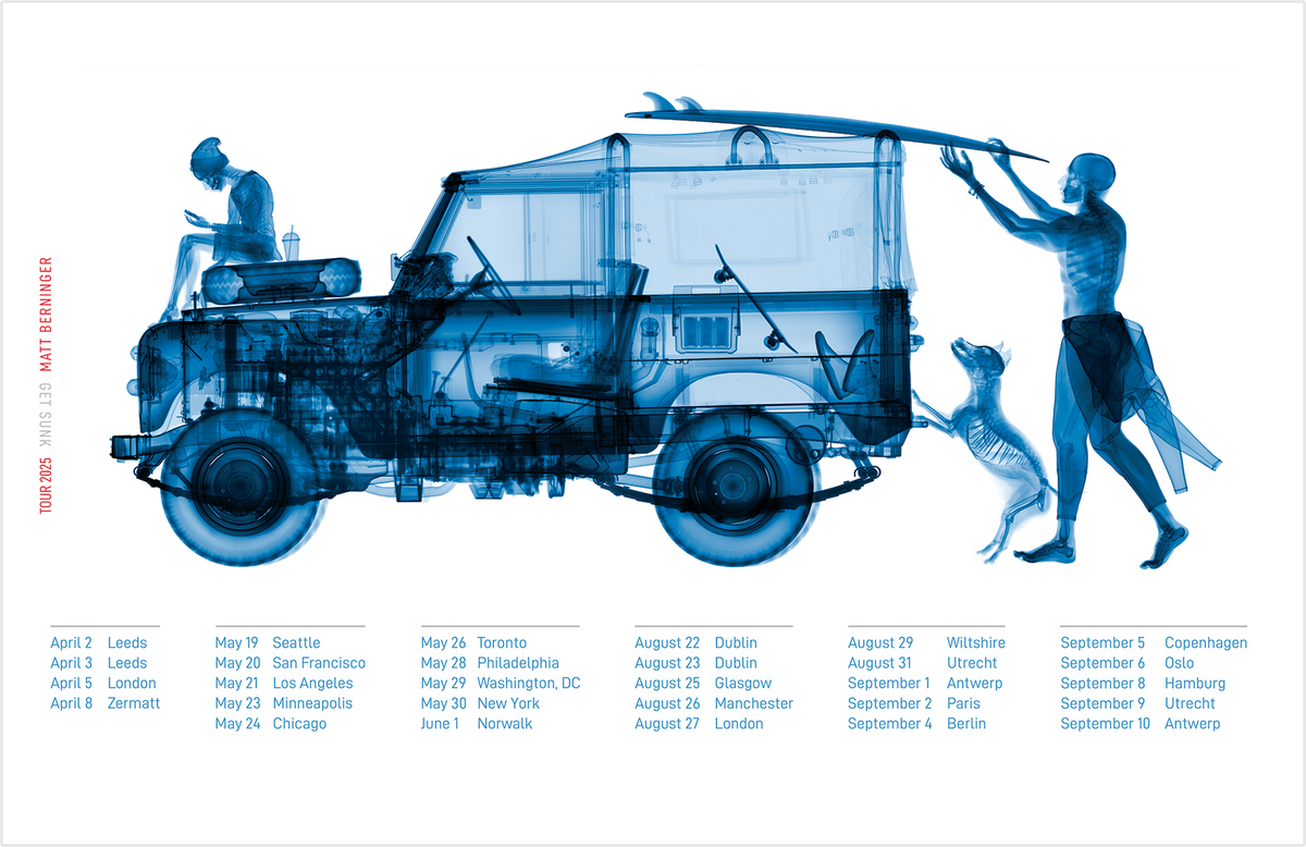 Get Sunk 2025 Tour Poster VIP Glow in the Dark