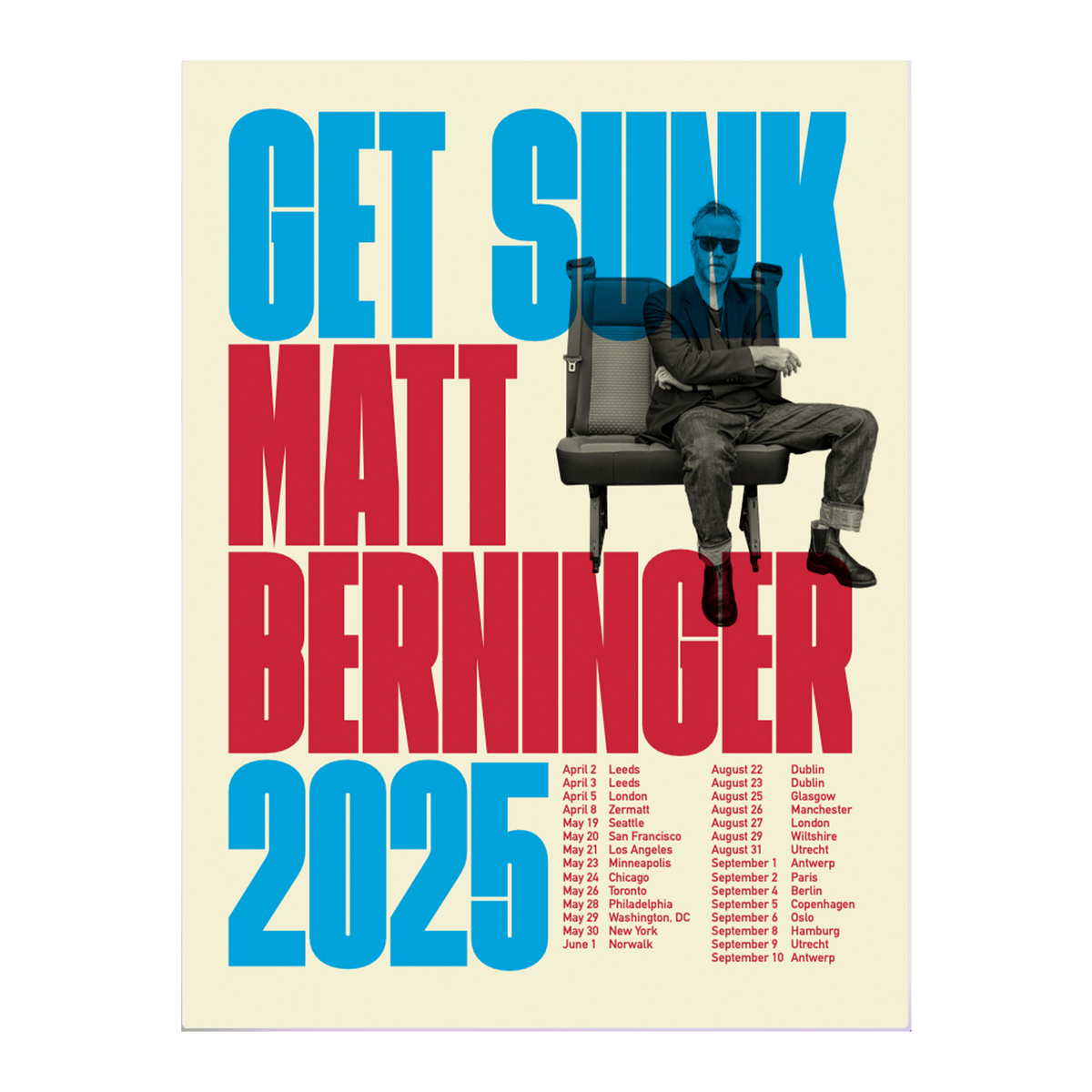 Get Sunk 2025 Tour Poster